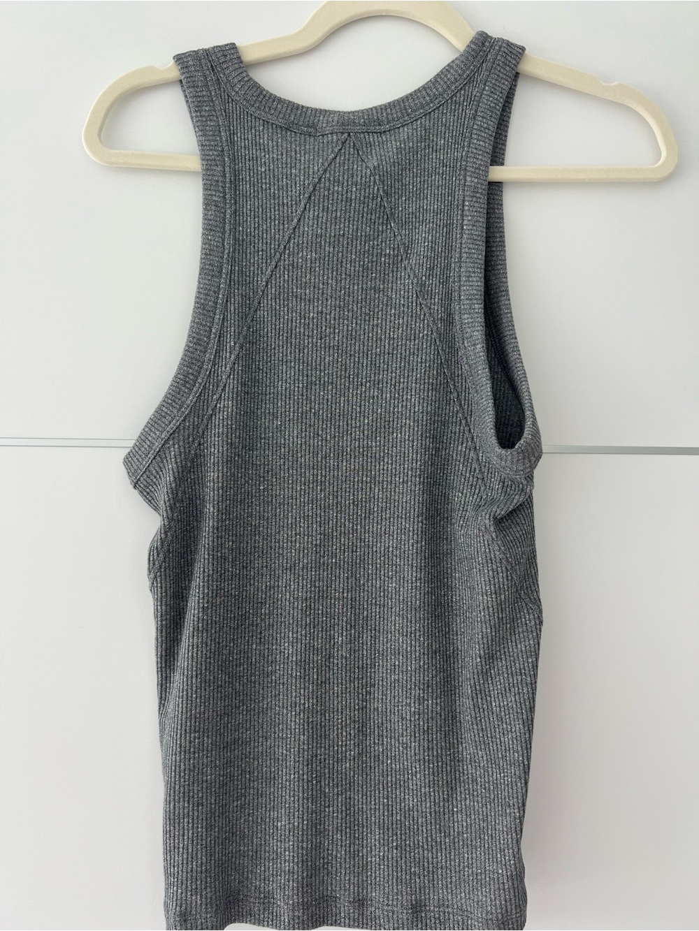 rag & bone Gray Ribbed Racerback Tank - Picture 5 of 6